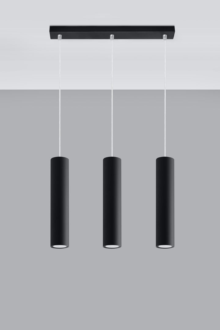 Pendant lamp LAGOS 3 black