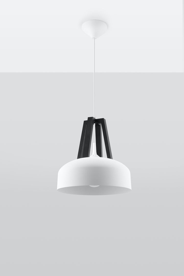 Pendant lamp CASCO white black