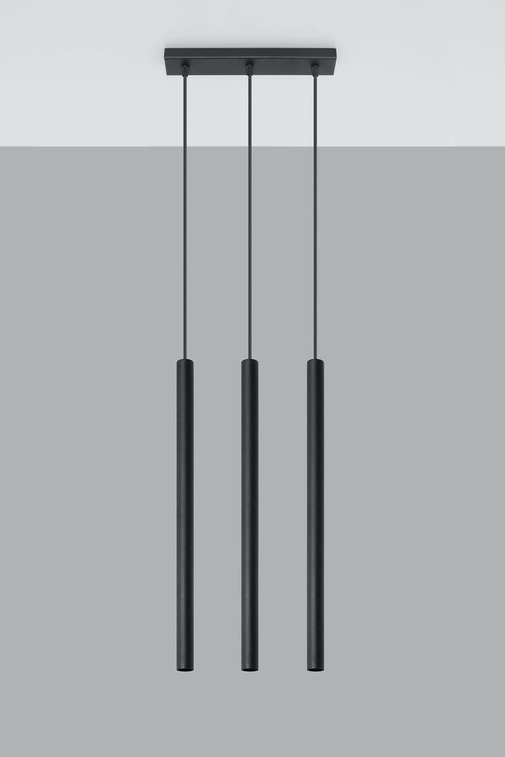 Pendant lamp PASTELO 3 black