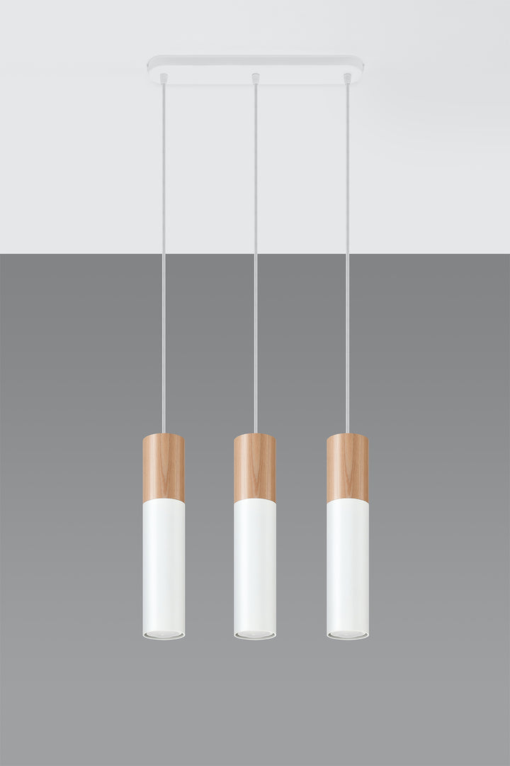 Pendant lamp PABLO 3 white