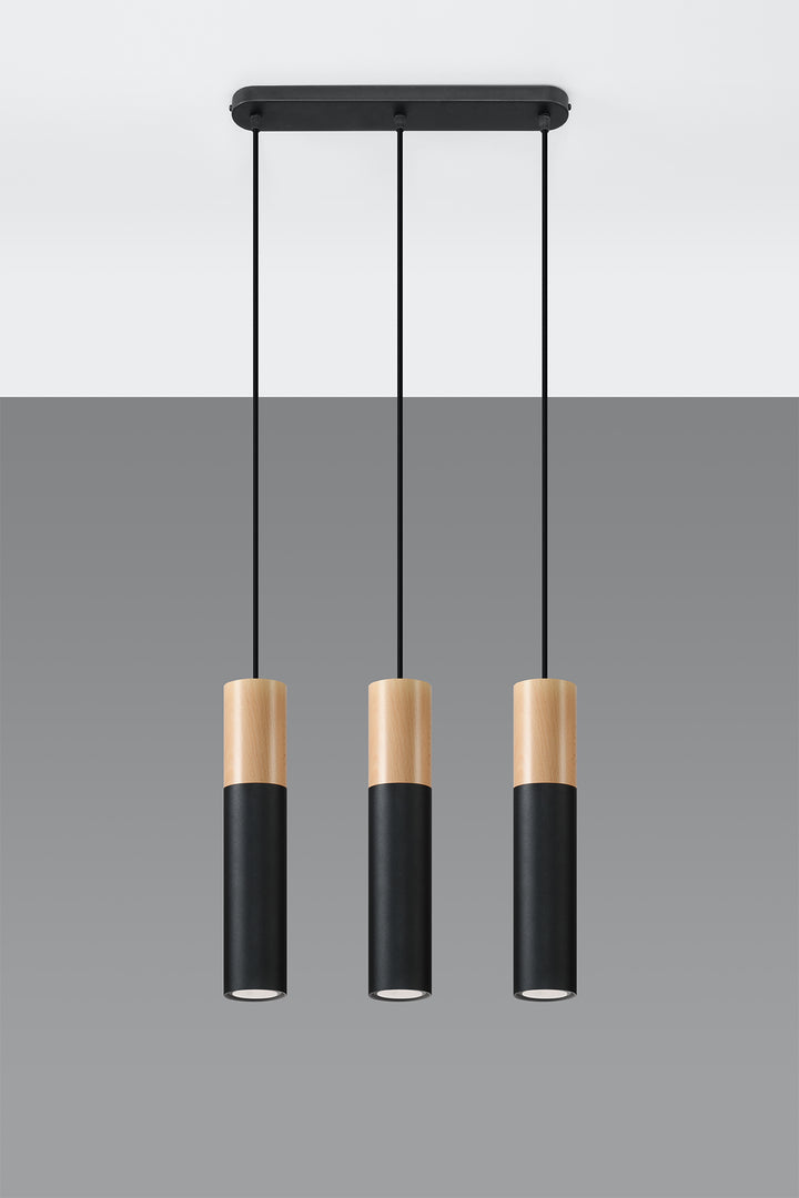 Pendant lamp PABLO 3 black