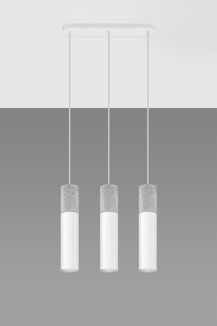 Pendant lamp BORGIO 3L white